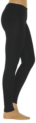 Produktbild von Leggings Leggins lang Thermo Baumwolle Fleece Futter warm Hose  L  Schwarz