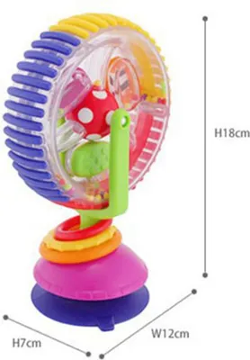 Produktbild von Baby dreifarbig rotierendes Riesenrad Modell Spielzeug Kinderwagen Früherziehung