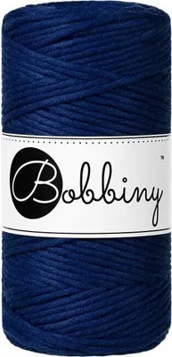 Zdjęcie produktu dla Bobbiny Macrame Cord 3 mm 100 m Ink Blue Sznurek