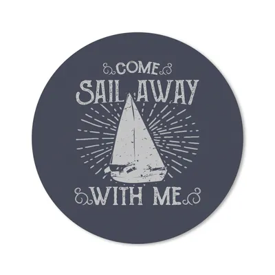 Produktbild von MuchoWow® Mauspad Mousepad Jahrgang - Segeln - Boot 20x20 cm - Mousepads - Maus Mat - Pad - Mausunterlage - Schreibtischmatte