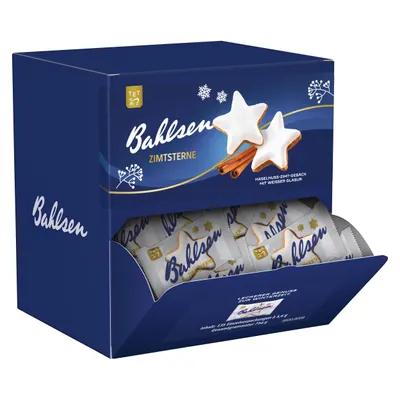 Produktbild von Bahlsen Zimtsterne 135er, KI-generiertes Bild