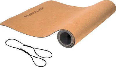 Image de Tunturi Tapis de Yoga - Tapis Yoga Kurk - TPE - 183cm - Antidérapant - Incl. application fitness e
