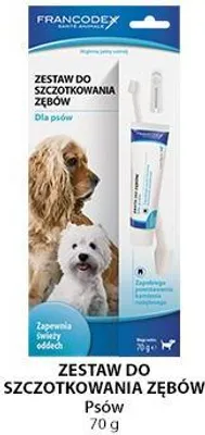 Produktbild von PL Set Francodex Zahnbürste und Zahnpasta Dentifrice 70 g [FR172360]