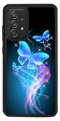 Produktbild von TPU Silikon Hülle für Samsung Galaxy A13 4G Handy Cover Case Schutzhülle Handyhülle Bumper MOTIV 286 Schmetterling Sterne