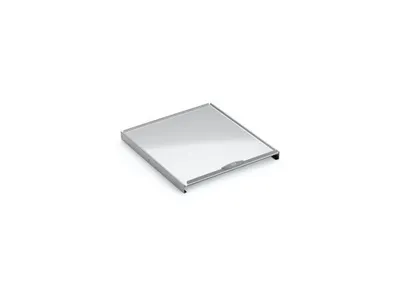 Zdjęcie produktu dla Naber pokrywa całkowita do kosza na śmieci, szerokość szafki 40 cm, pokrywa wysuwana, kolor srebrny | 8010153
