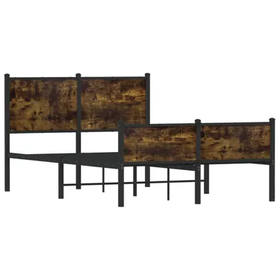 Immagine prodotto di Giroletto senza Materaso in Metallo Rovere Fumo 120x200 cm