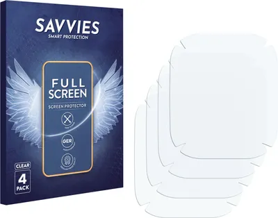 Produktbild von 4x Savvies Fullscreen Schutzfolie für Apple Watch Hermès Series 10 (46 mm) Displayschutz Folie Fullcover Klar Transparent