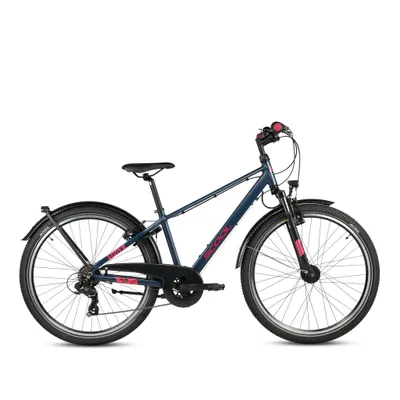Produktbild von 26 Zoll Kinderfahrrad, 7-Gang (K7), Aluminium (PRO), MTB Kinderfahrrad, S’COOL troX pro, ab 10 Jahre, 140–160 cm, Dunkelblau/Pink
