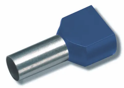 Zdjęcie produktu dla Cimco 182402, Tuleja zakończona drutem, Puszka, Prosty, Niebieski, Metaliczny, Miedź, 0,75 mm²