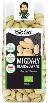 MIGDAŁY BLANSZOWANE BIO 100 g - BIOGOL