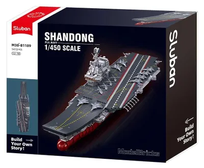 Zdjęcie produktu dla Sluban Model Bricks M38-B1189 Lotniskowiec Shandong