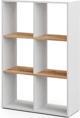 Produktbild von Raumteiler Vicco Karree Weiß/Goldkraft Eiche 72 x 107.8 cm, Model 56306