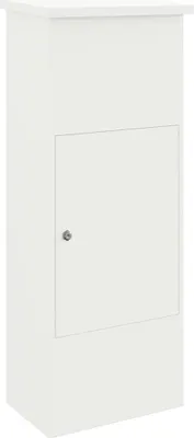 Produktbild von vidaXL Paketdrop-Box mit Speicher Weiß 44,5 x 29 x 110,5 cm Stahl