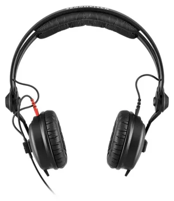 Image de Casque audio professionnel Sennheiser HD 25 PLUS, fermé, câble droit et spiralé, coussinets en velours supplémentaires, étui de transport