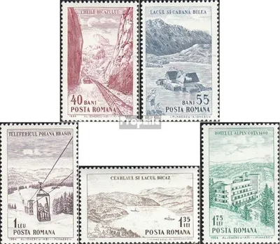 Produktbild von Briefmarken Rumänien 1964 Mi 2294-2298 (kompl.Ausg.) postfrisch Fremdenverkehr