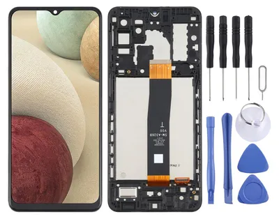Produktbild von Für Samsung Galaxy A32 5G Display Full LCD mit Rahmen Einheit Reparatur Schwarz