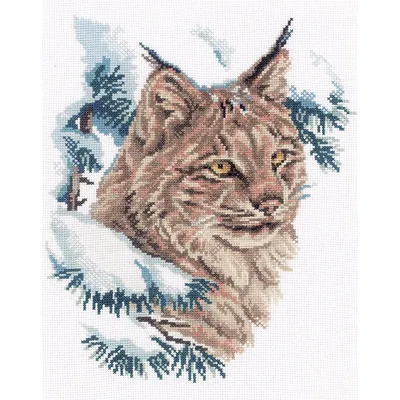 Zdjęcie produktu dla Zestaw do haftu krzyżykowego „Lynx” m067, wzór do wykupienia, 23 x 29 cm