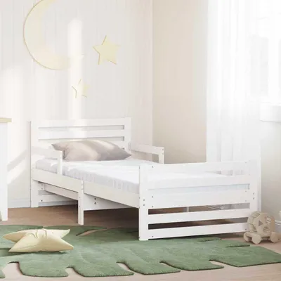 Immagine prodotto di Maison Exclusive - Letto con materasso estraibile, bianco, 80 x 200 cm
