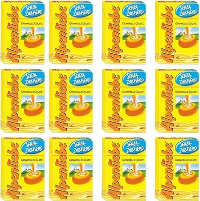 Produktbild von 12x Perfetti Alpenliebe Süßigkeiten Honig Geschmack Bonbon Lollies 49g