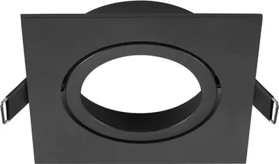 Produktbild von SLV 1007446 NEW TRIA 95, Deckeneinbauring, L: 11 B: 11 H: 2.6 cm, schwarz