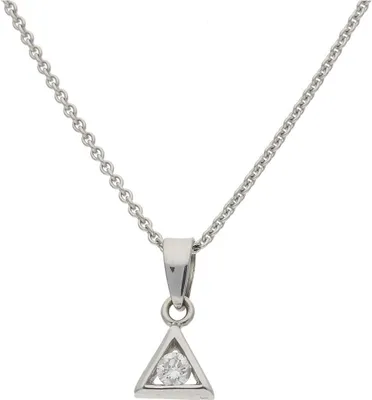 Produktbild von Juwelmalux Anhänger 585/000 (14 Karat) Weißgold mit Brillant JL30-02-2630