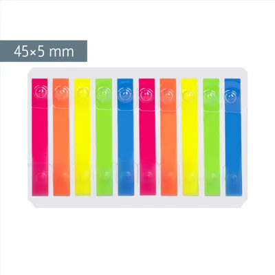 Produktbild von Brunnen 1055886 Markierstreifen (Neonfarben transparent, rückstandfrei ablösbar, 200 Markierstreifen)