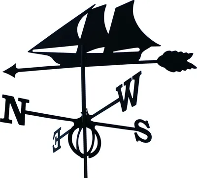 Produktbild von SvenskaV Wetterfahne Windjammer / Segler groß in schwarz