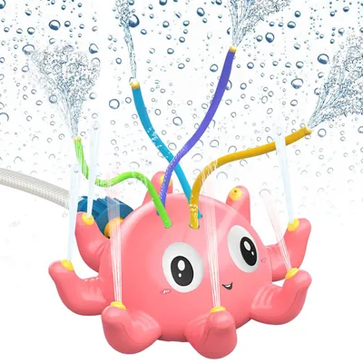 Imagen del producto de Juguete de jardín con forma de pulpo, aspersor, de varios colores, para niños, para uso en exteriores, 1 unidad