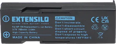 Produktbild von EXTENSILO Akku kompatibel mit Konica Minolta Dimage X60, X50 Kamera (700 mAh, 3,7 V, Li-Ion)