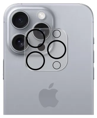 Produktbild von 3mk Lens Pro Full Cover Kameraschutz für iPhone 16 Pro, 16 Pro Max