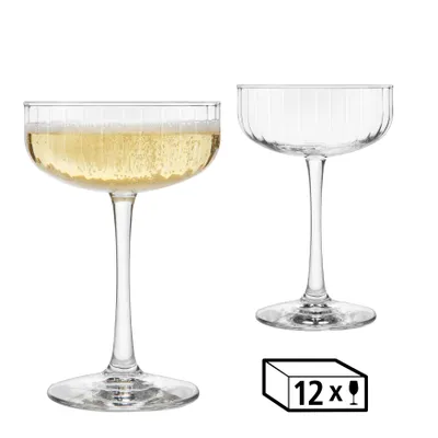 Produktbild von LIBBEY 70111 Trinkglas, Coupe "LINEAR" , 251 ml, 12er Set