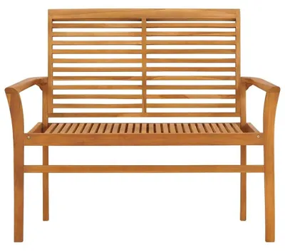 Image de Banc de jardin en teck massif, 112 cm