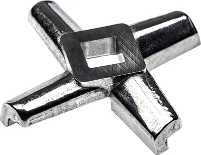 Produktbild von vhbw Messer Kreuzmesser Gr. 32 für Fleischwolf - 15,1 x 15,1 mm, Edelstahl