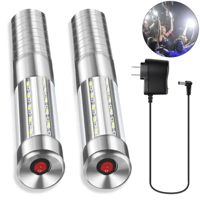Produktbild von 2 Stück Stroboskop-Taktlicht, Bühnen-Handleuchte, Champagnerflaschen, wiederverwendbare LED-Lichter für den Innenbereich, für Bar, Geburtstag, Partys