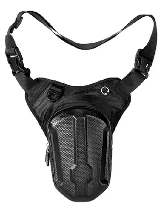 Immagine prodotto di Borsa da moto 2-in-1 per coscia, con struttura rigida, colore nero