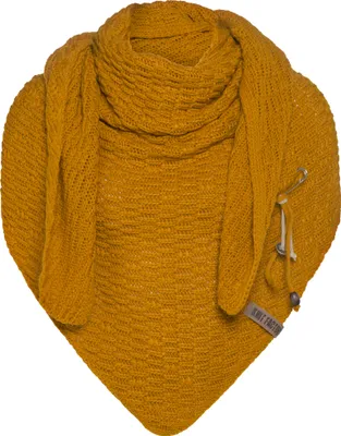 Produktbild von Knit Factory Jaida Dreiecksschal - Ocker - 190x85 cm