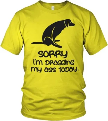 Produktbild von Sorry For Dragging My Ass Today - Large - Yellow