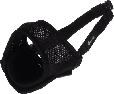 Produktbild von Flamingo Maulkorb Rolo schwarz, Maße: Maße: 21-25 cm / B: 8 cm / C: 39-86 cm