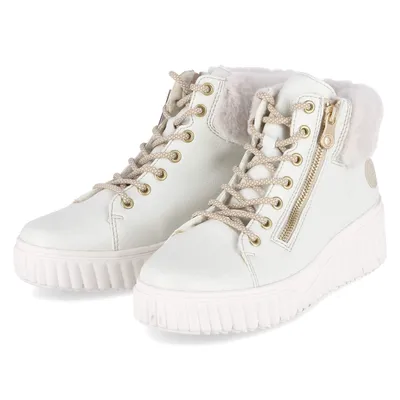 Zdjęcie produktu dla Rieker damskie zimowe buty za kostkę sznurowane buty za kostkę biały syntetyczny rozmiar: 40