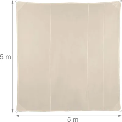 Immagine prodotto di Vela ombreggiante beige con protezione UV per patio e balcone
