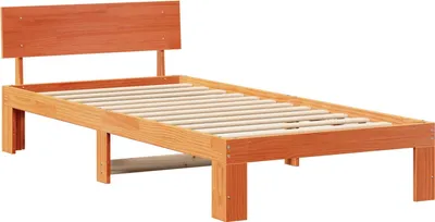 Productafbeelding van vidaXL Bedframe, wassenbruin, 90 x 200 cm, massief grenenhout