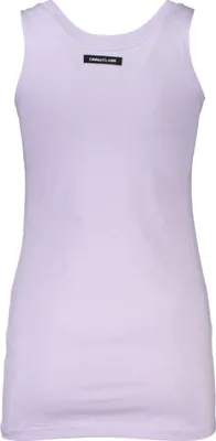 Produktbild von Violettes Damen-Trägershirt mit Druck und Rundhalsausschnitt