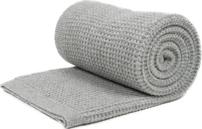 Produktbild von Wolldecke Merino Emma 130x170 - Farbe: Grau