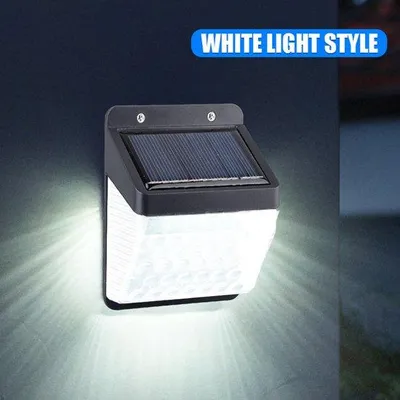 Immagine prodotto di Lampada solare a fascio luminoso, set da 5, sensore di movimento, impermeabile, lampada di sicurezza, lampada da parete solare, per esterni, giardino, terrazza, garage, luce bianca