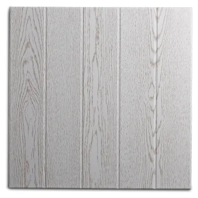 Produktbild von Decosa Deckenplatten Athen in Esche weiß Optik - 50 x 50 cm 80 Platten = 20 qm - Deckenpaneele in Holzoptik - Decken Paneele aus Styropor