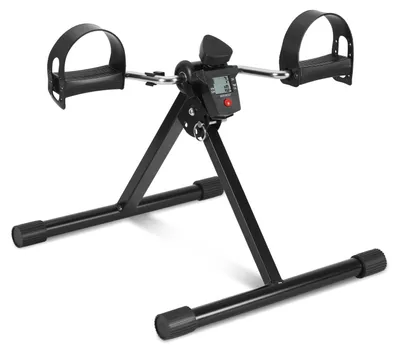 Produktbild von Vigevee Mini-Heimtrainer Pedaltrainer Klappbar mit LCD Display, Fitness Fahrrad für Arme und Beine, Armtrainer Beintrainer für Zuhause und Büro