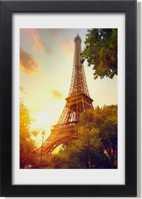 Produktbild von Bild 20x30 MDF-Rahmen, Wandkunst Eiffelturm Paris