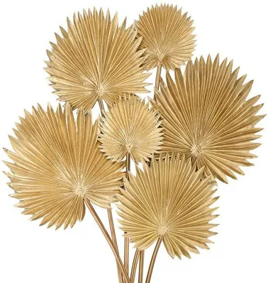 Produktbild von Kunstblätter Deko Set 2tlg grün gold cremefarben