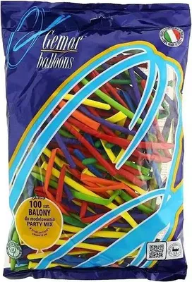 Produktbild von Modellierballons, bunt, MIX, 100 Stück – Godan