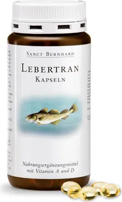 Produktbild von Sanct Bernhard Lebertran-Kapseln - 200 Kapseln